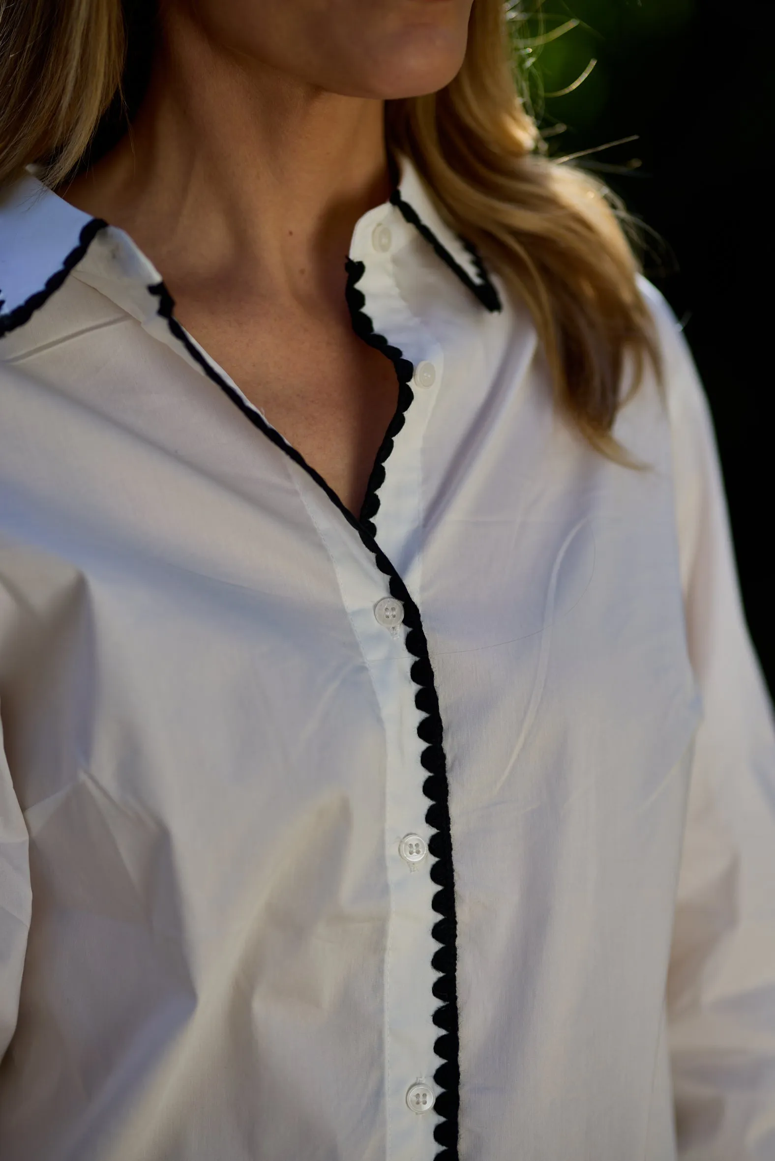 Marina V Womens White Shirt - White
