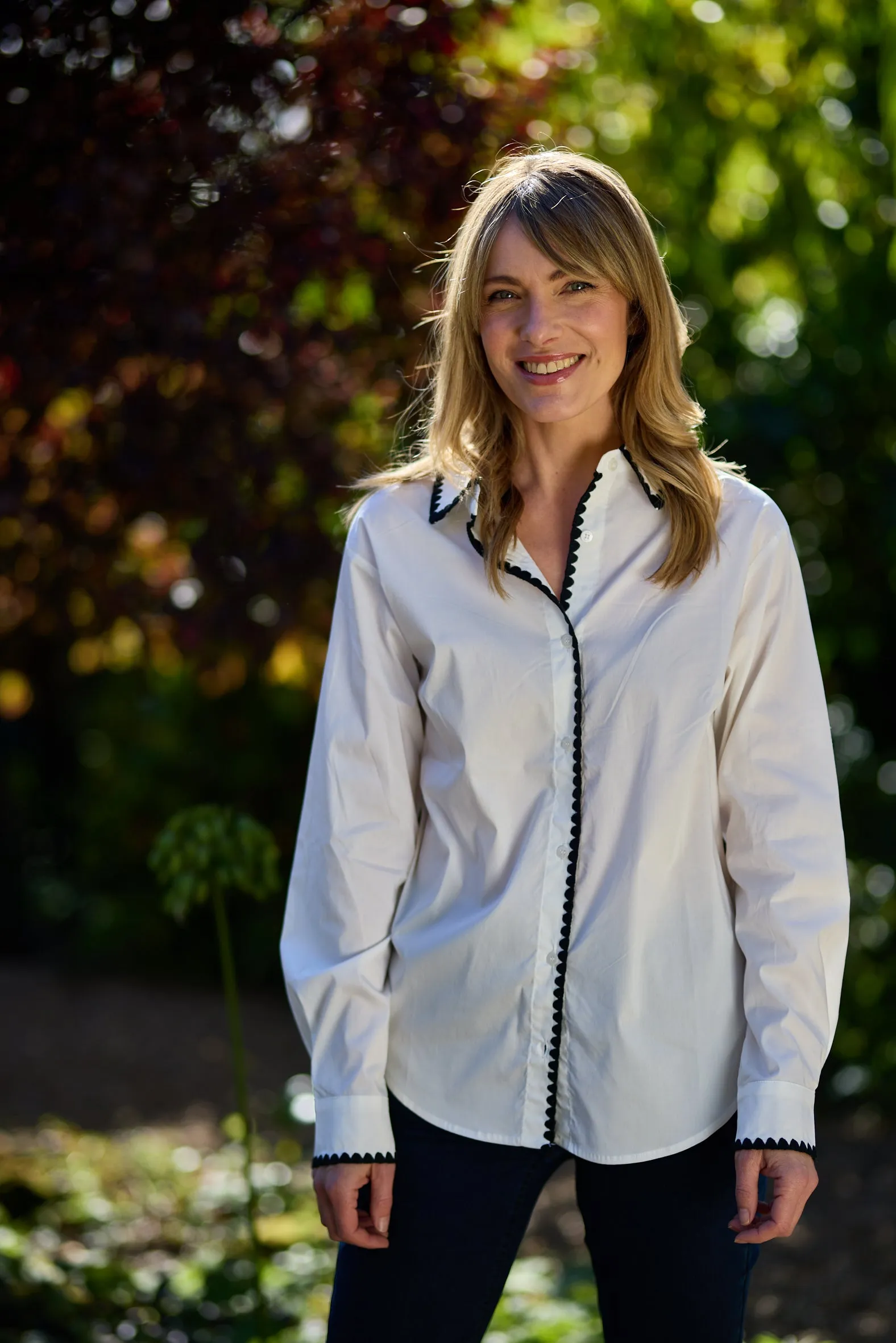 Marina V Womens White Shirt - White