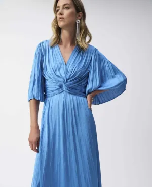 Maxi A-line V-neck Dress Coastal Blue