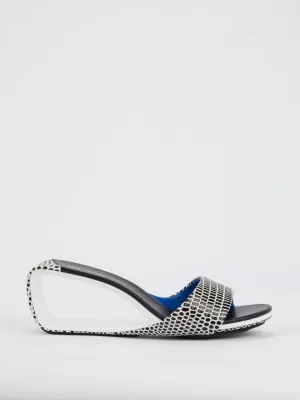 Mobius Mid Lizard Embossed Leather Sandals