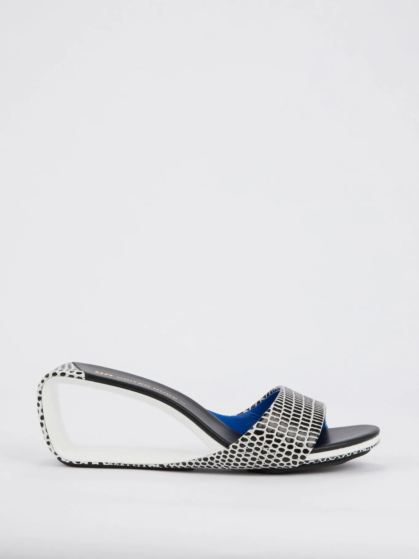 Mobius Mid Lizard Embossed Leather Sandals