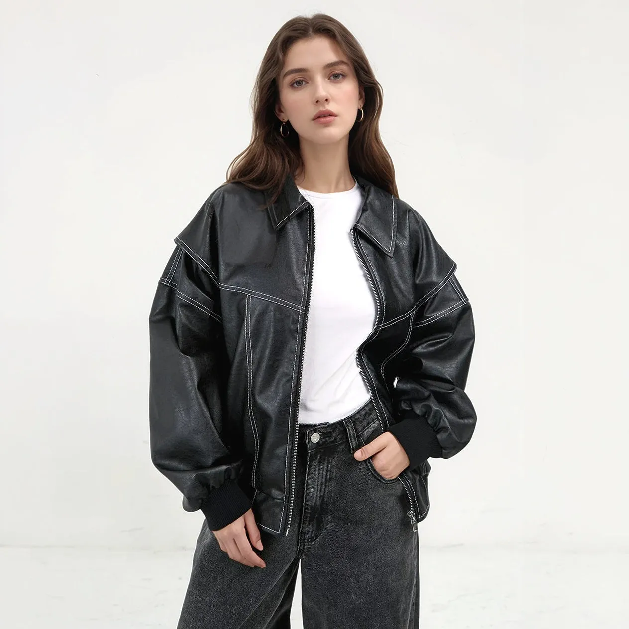 Modern Stitch Bomber Jacket