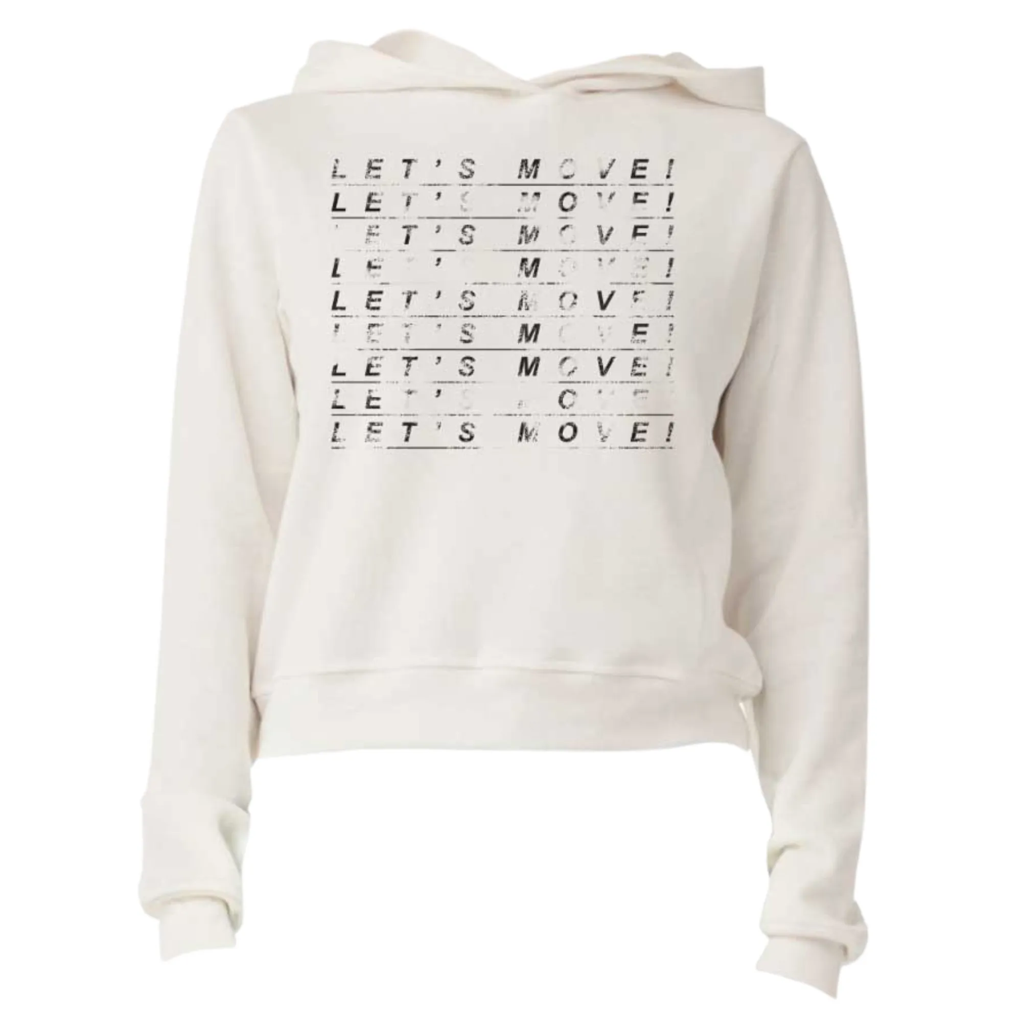 MOSSA LET'S MOVE Vintage Bella   Canvas Pullover Hoodie