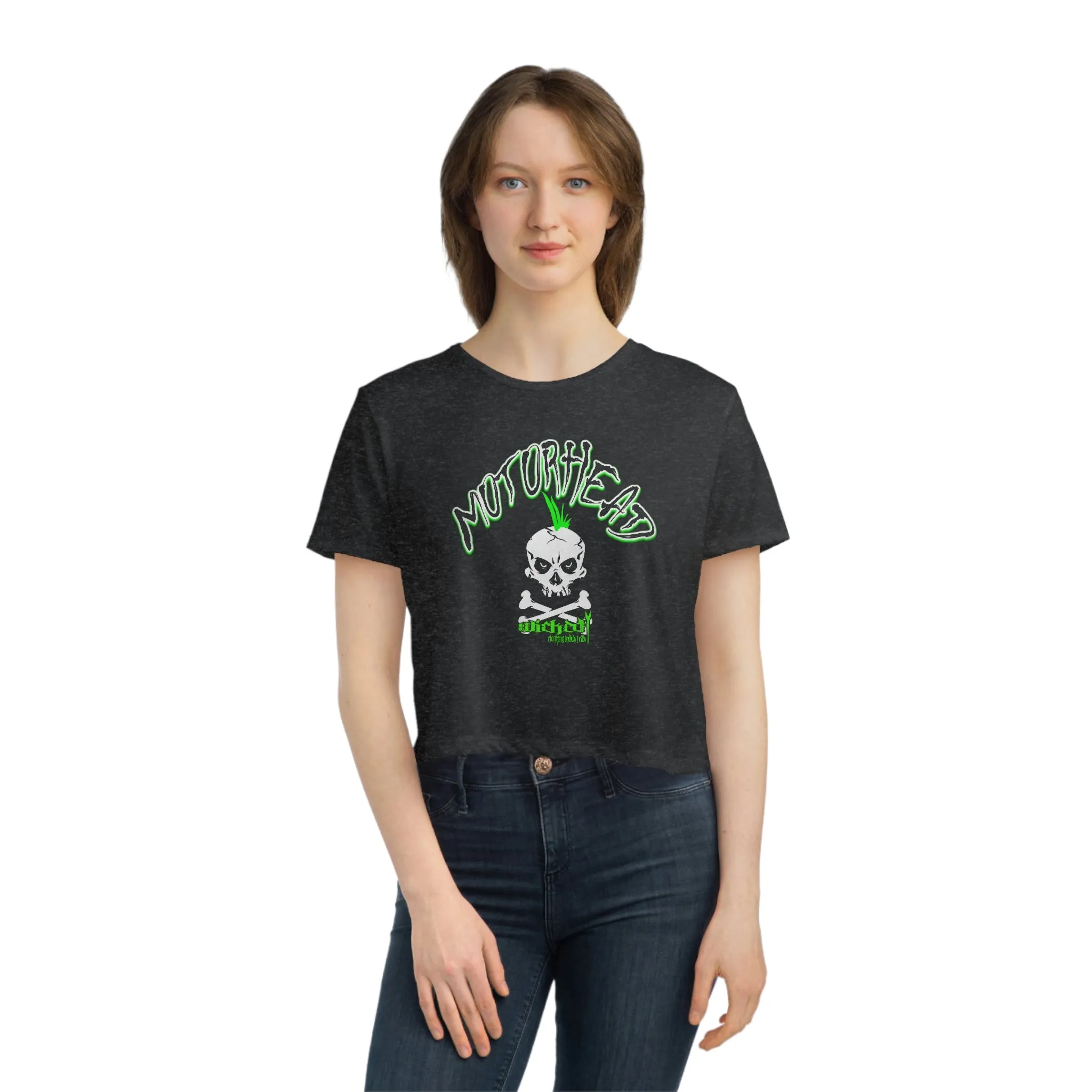 Motorhead Flowy Cropped Tee