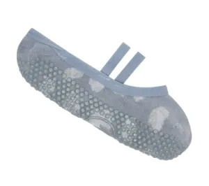MoveActive Ballet Non Slip Grip Socks -  Cheetah Cloudy Blue
