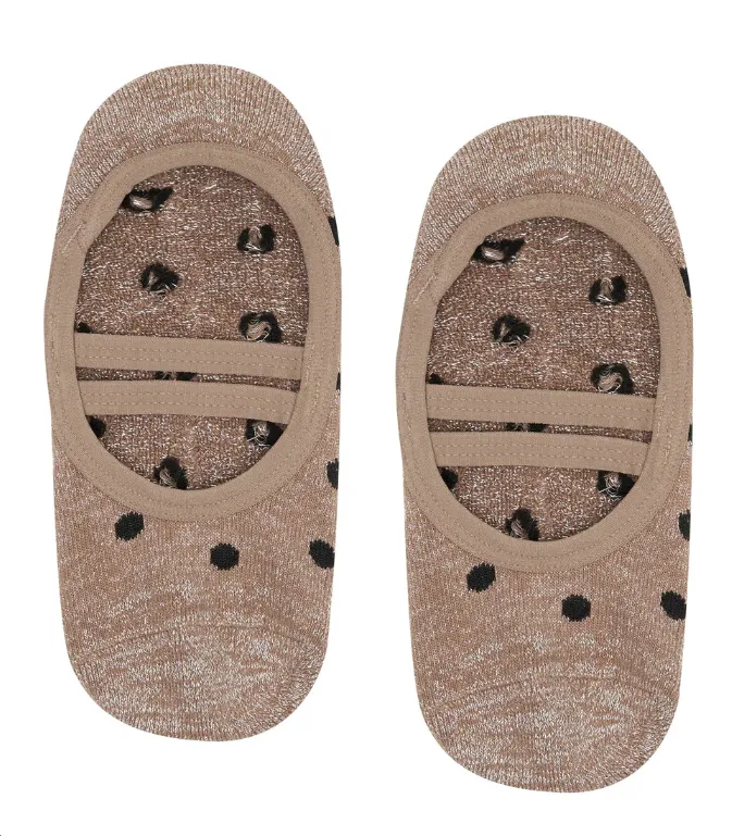 MoveActive Ballet Non Slip Grip Socks - Copper Sparkle Sports