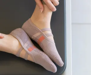 MoveActive Ballet Non Slip Grip Socks - Evie Smokey Mauve