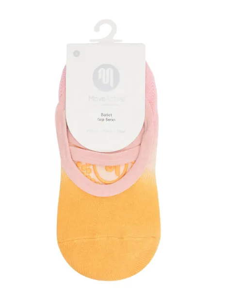 MoveActive Ballet Non Slip Grip Socks - Minosa Sorbet Ombre