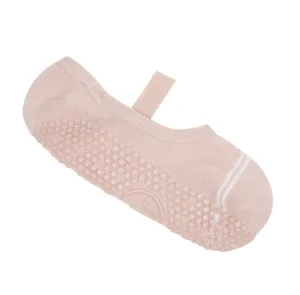MoveActive Ballet Non Slip Grip Socks - Pinstripe Blush