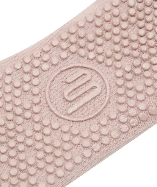 MoveActive Ballet Non Slip Grip Socks - Pinstripe Blush