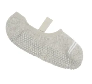 MoveActive Ballet Non Slip Grip Socks - Pinstripe Marble Grey