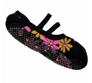 MoveActive Ballet Non Slip Grip Socks -  Retro Floral