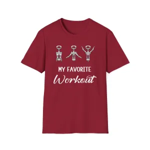 My Favorite Workout Maroon Deluxe Tee (Unisex)