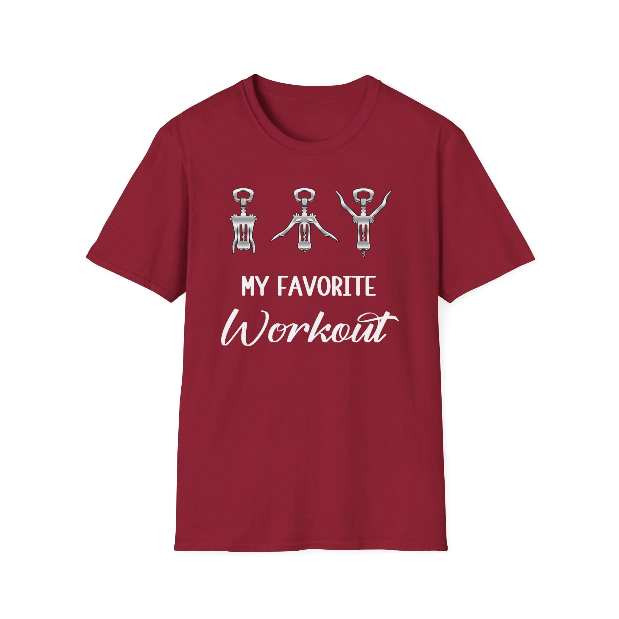 My Favorite Workout Maroon Deluxe Tee (Unisex)