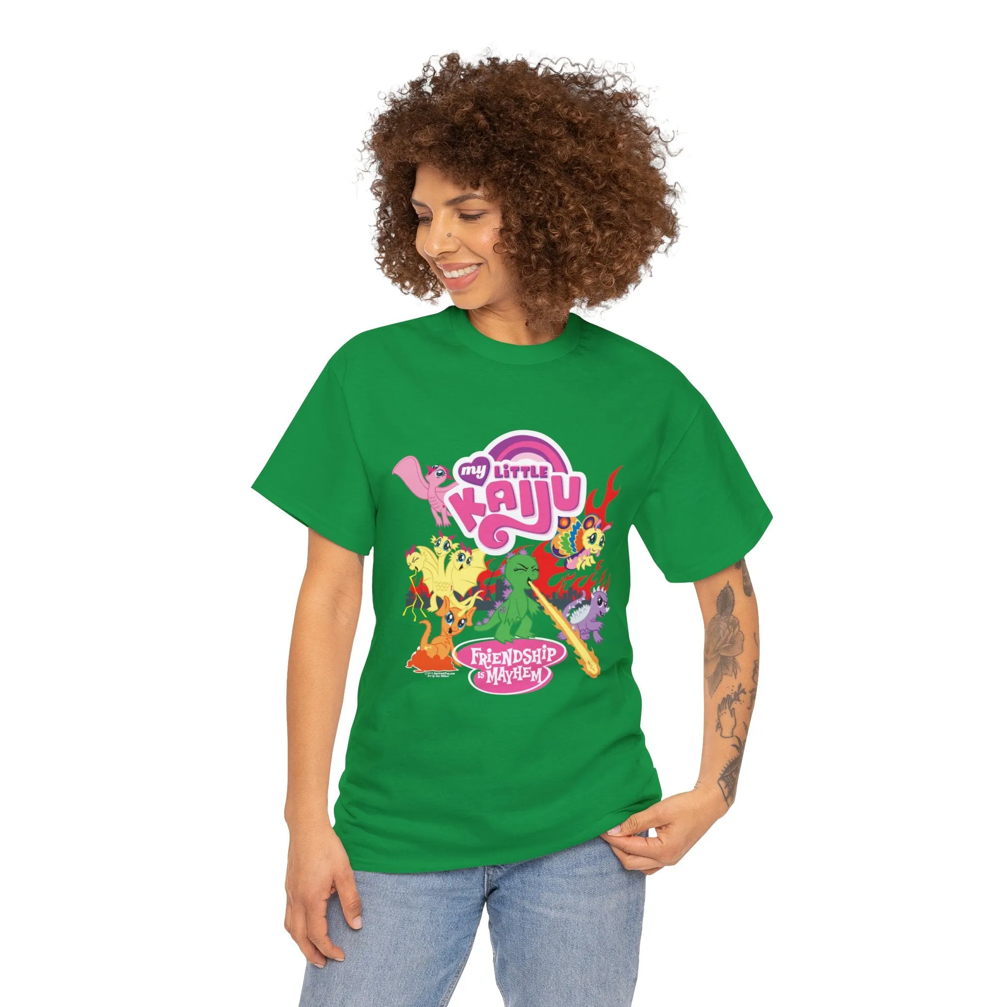 My Little Kaiju Plus Size Unisex T-Shirt - Friendship is Mayhem - MLPFIM Parody Fanshirt