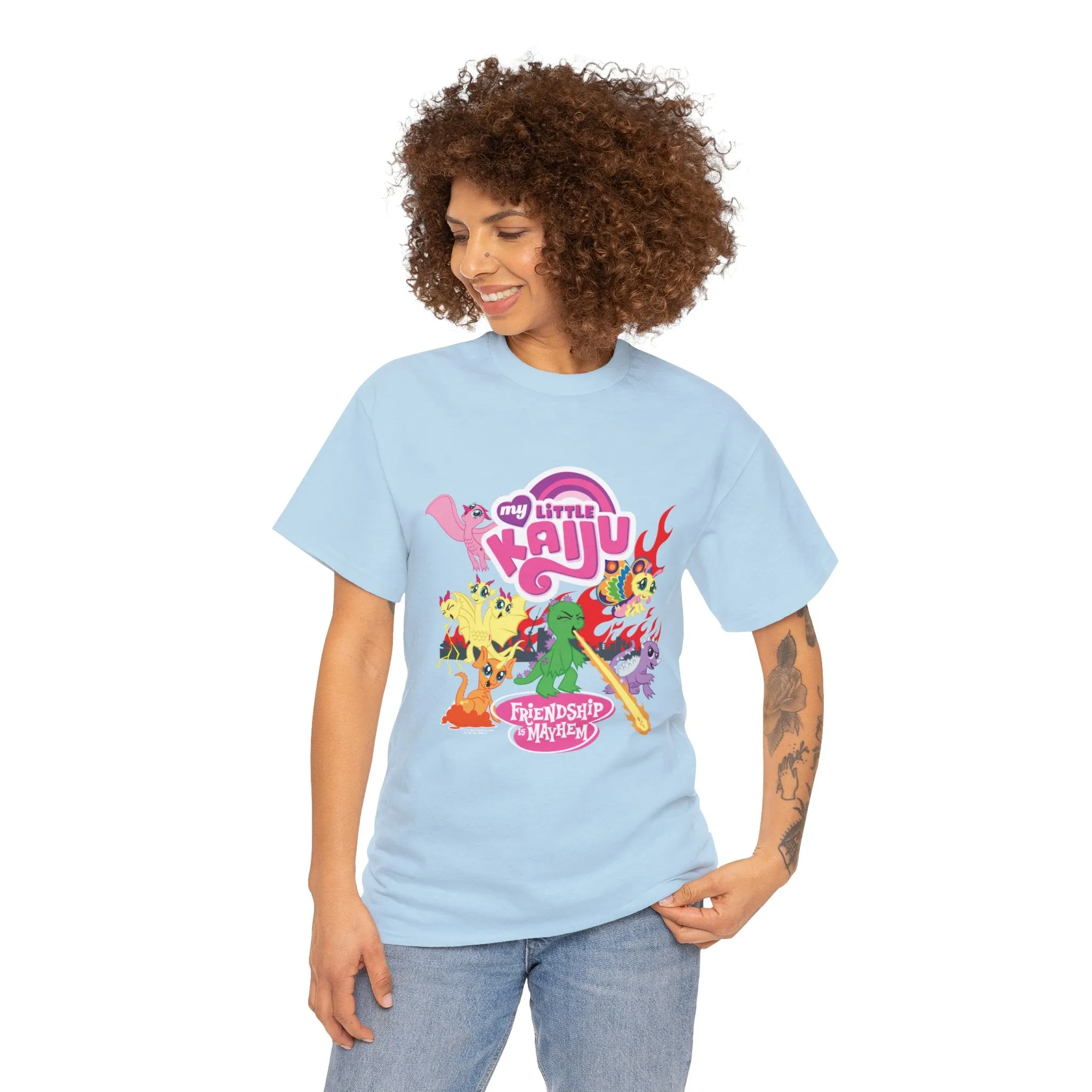 My Little Kaiju Plus Size Unisex T-Shirt - Friendship is Mayhem - MLPFIM Parody Fanshirt