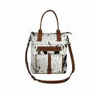 Myra Silver Nine Ultimate Canvas & Hairon Bag
