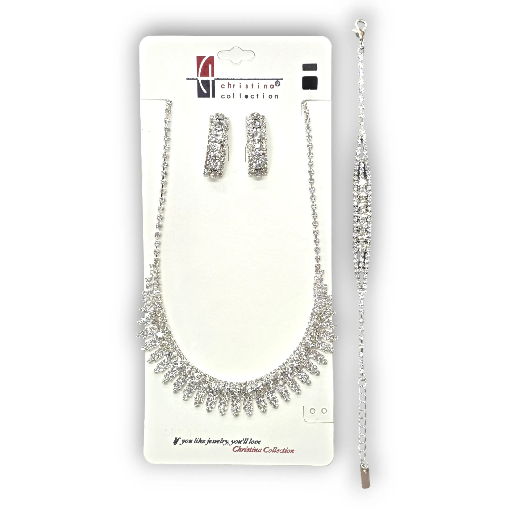 Necklace Set w/ Earrings & Bracelet (#16589)