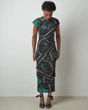 new delirium dress - black multi