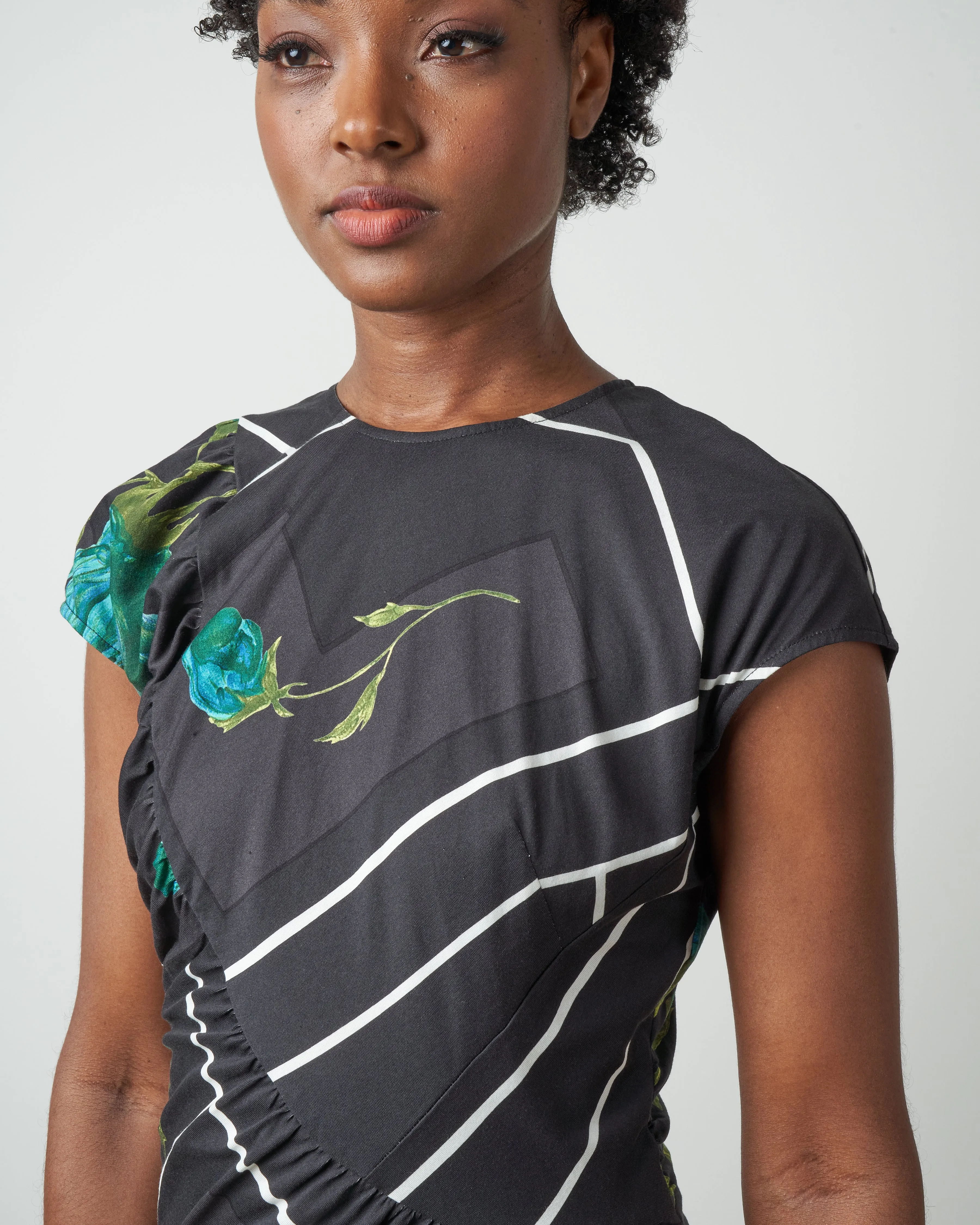 new delirium dress - black multi