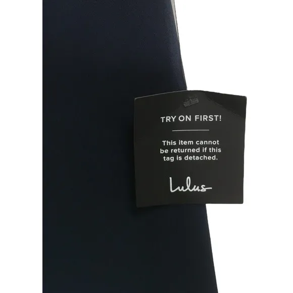 New Lulus Womens L Thoughts of Hue Surplice Maxi Formal Bridesmaid Dress Blue