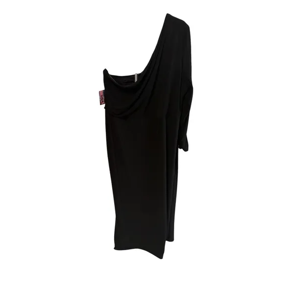 Nightway Women's Plus Size 20 Black One-Shoulder Gown – NWT