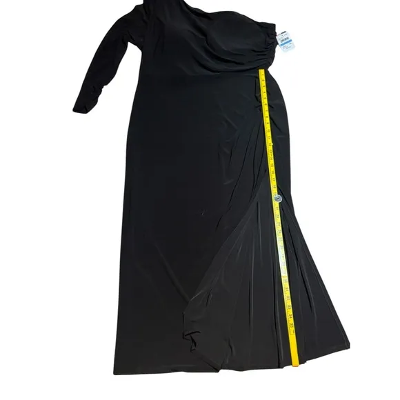 Nightway Women's Plus Size 20 Black One-Shoulder Gown – NWT