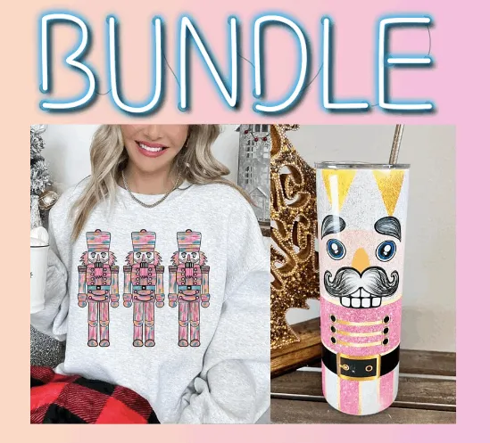 Nutcracker Christmas Shirt & Tumbler Bundle Set
