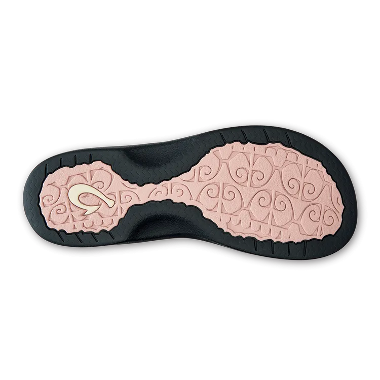 OluKai Womens 'Ohana Sandals - Petal Pink / Black