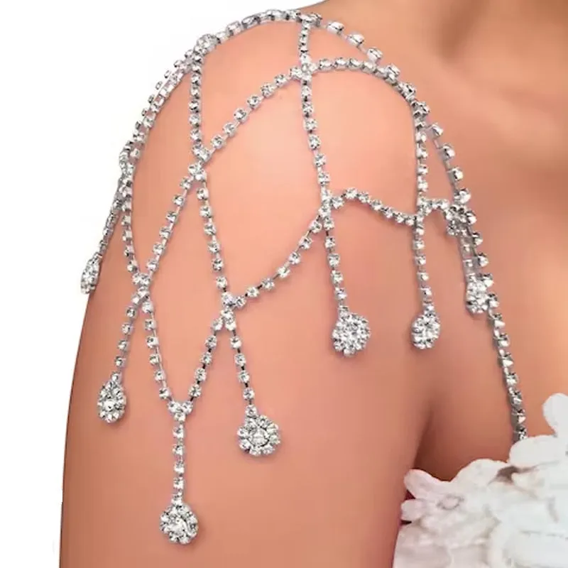 One Piece Rhinestone Jewelry Shoulder Bracelet