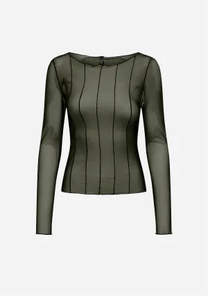 ONL Paris Lettuce Boatneck Top