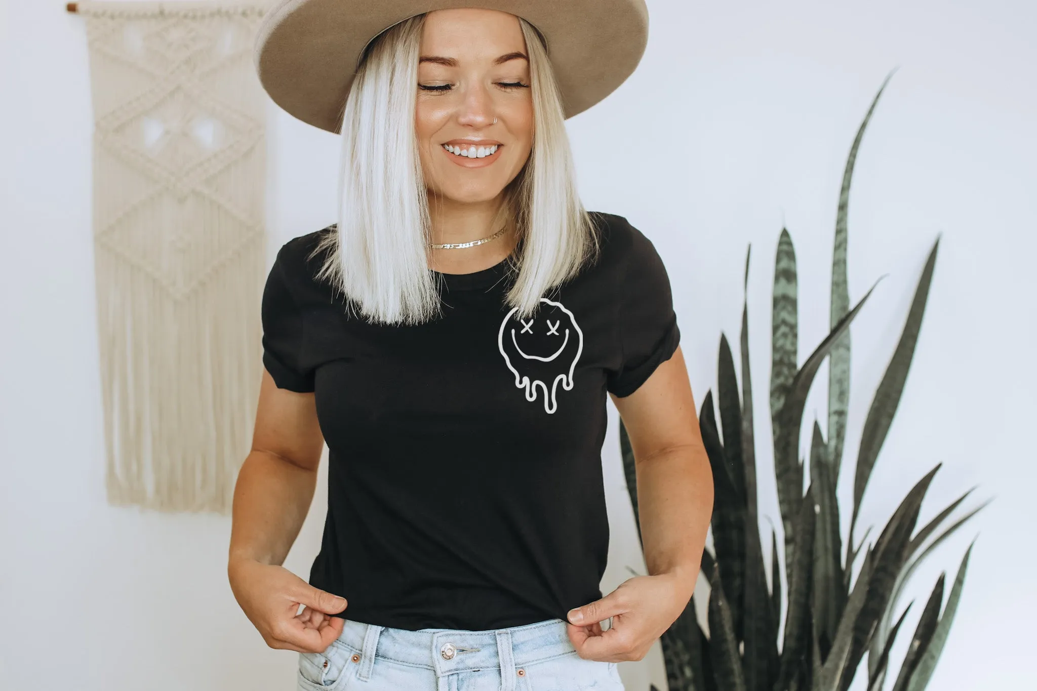 Overstimulated Moms Club - Black Bella   Canvas Unisex Adult Tee | White ink