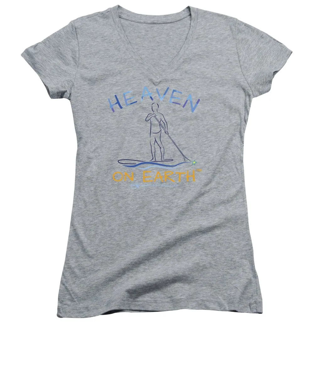 Paddle Board Heaven On Earth - Women's V-Neck