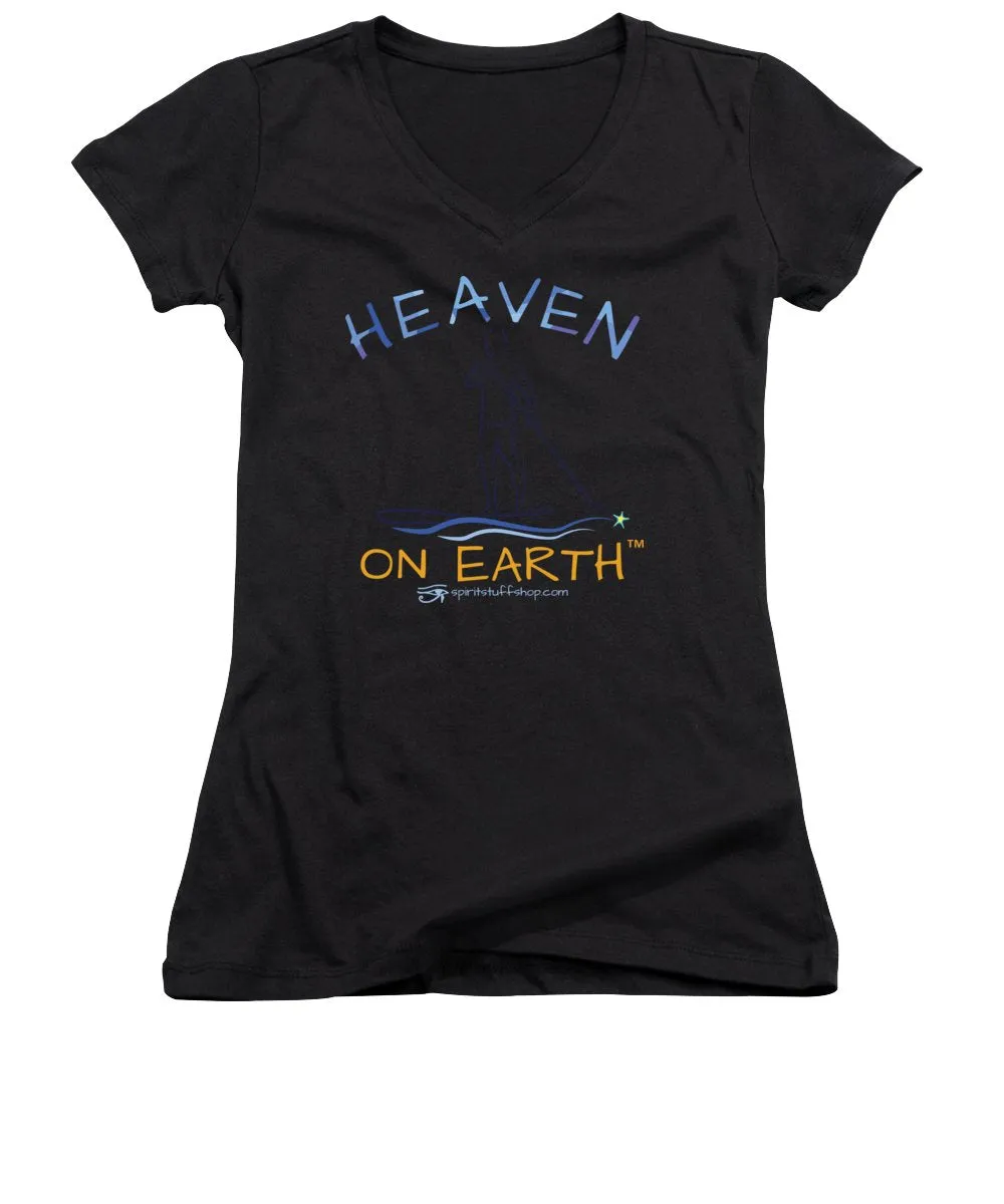 Paddle Board Heaven On Earth - Women's V-Neck
