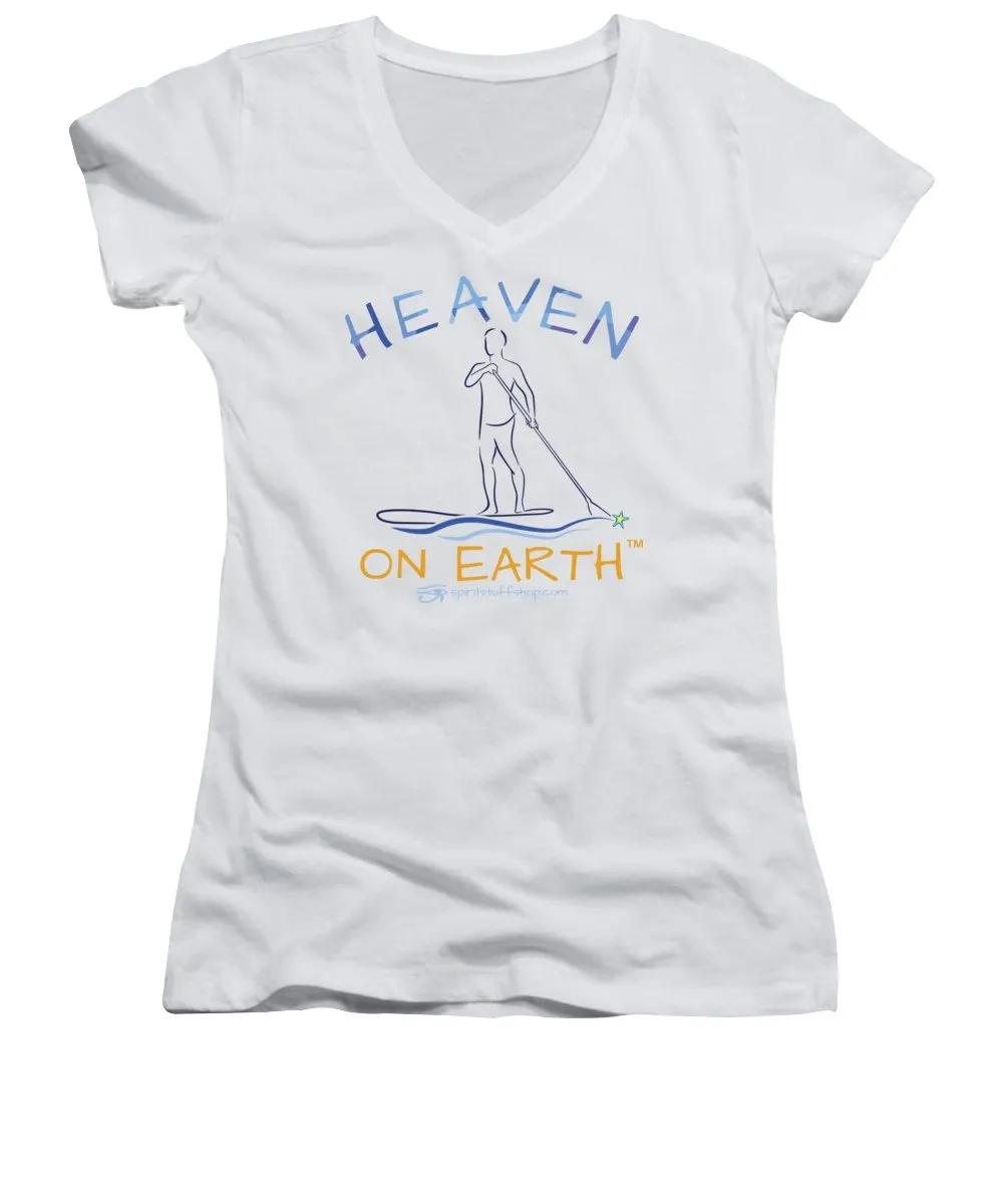 Paddle Board Heaven On Earth - Women's V-Neck