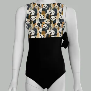 Panda Print Leotard