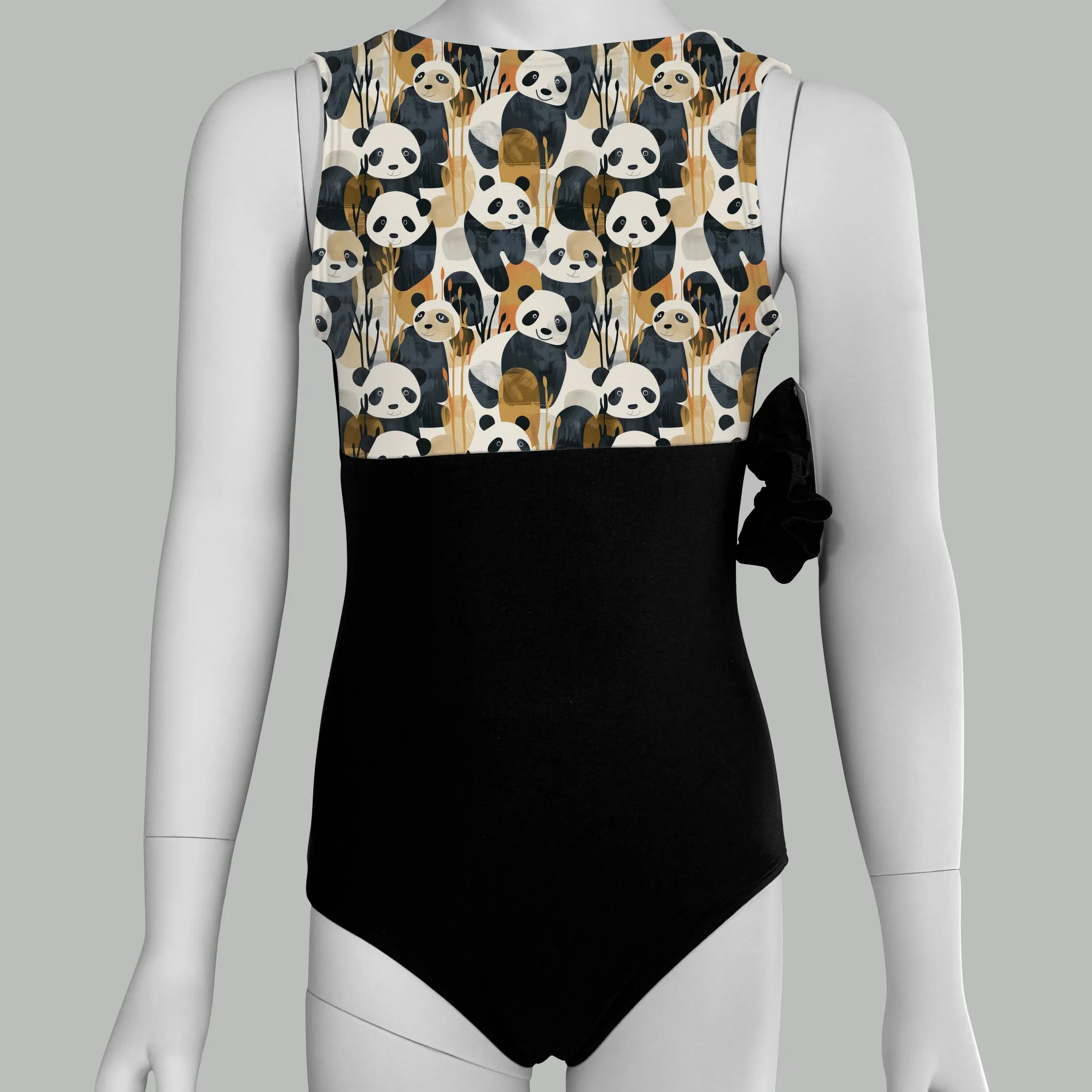 Panda Print Leotard