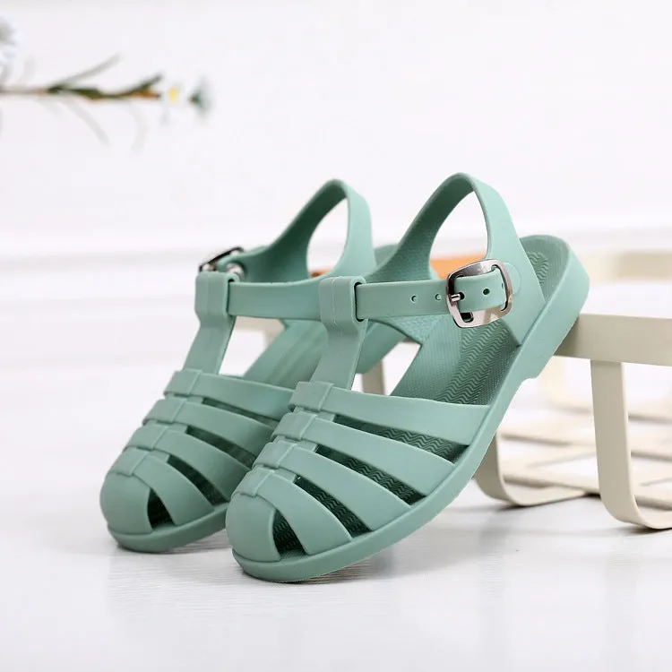 Pastel Jelly Sandals - Sage
