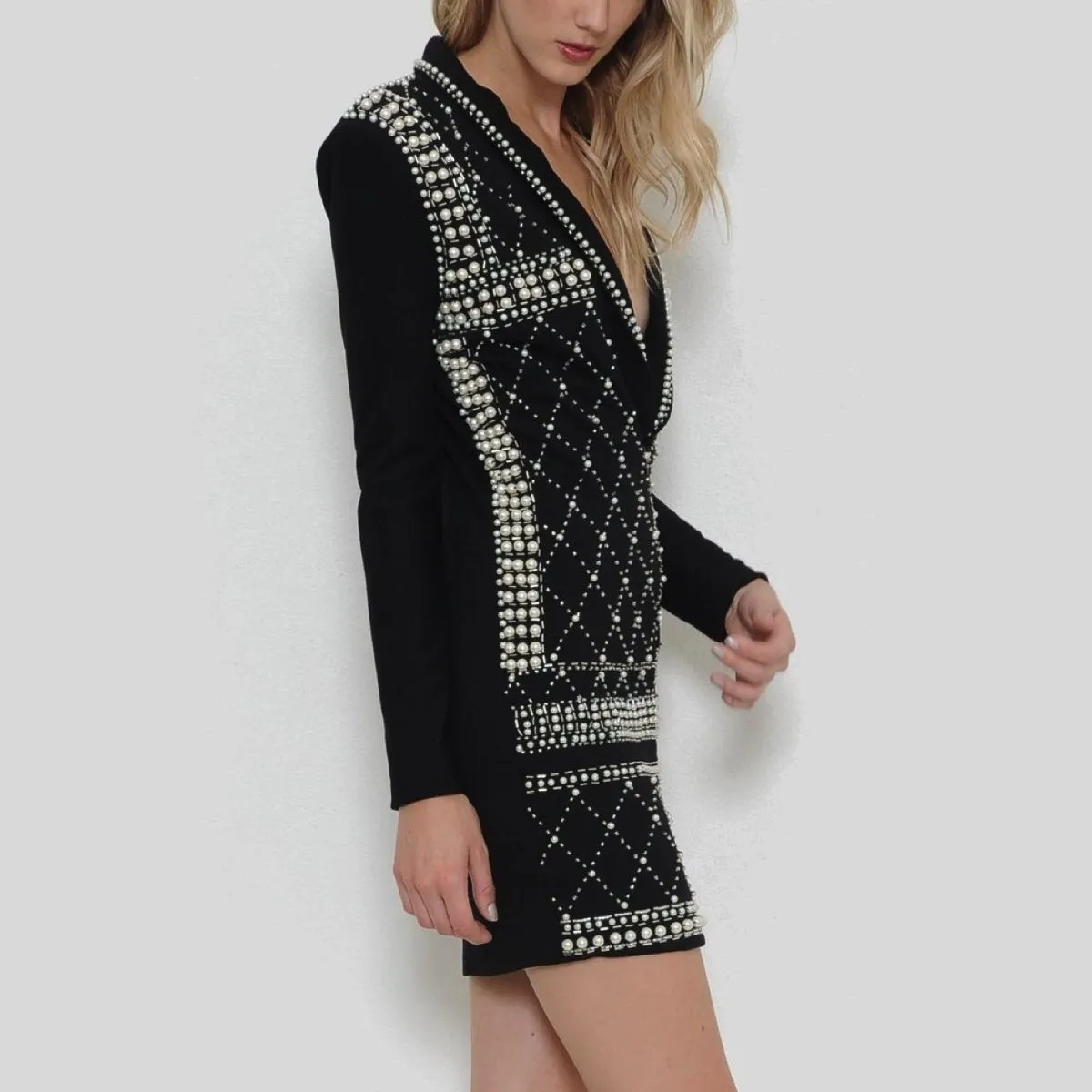 Pearl Tuxedo Dress