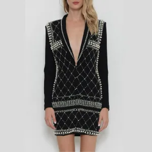 Pearl Tuxedo Dress