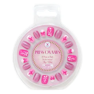 Pink Poppy Romantic Ballet Press On Nails