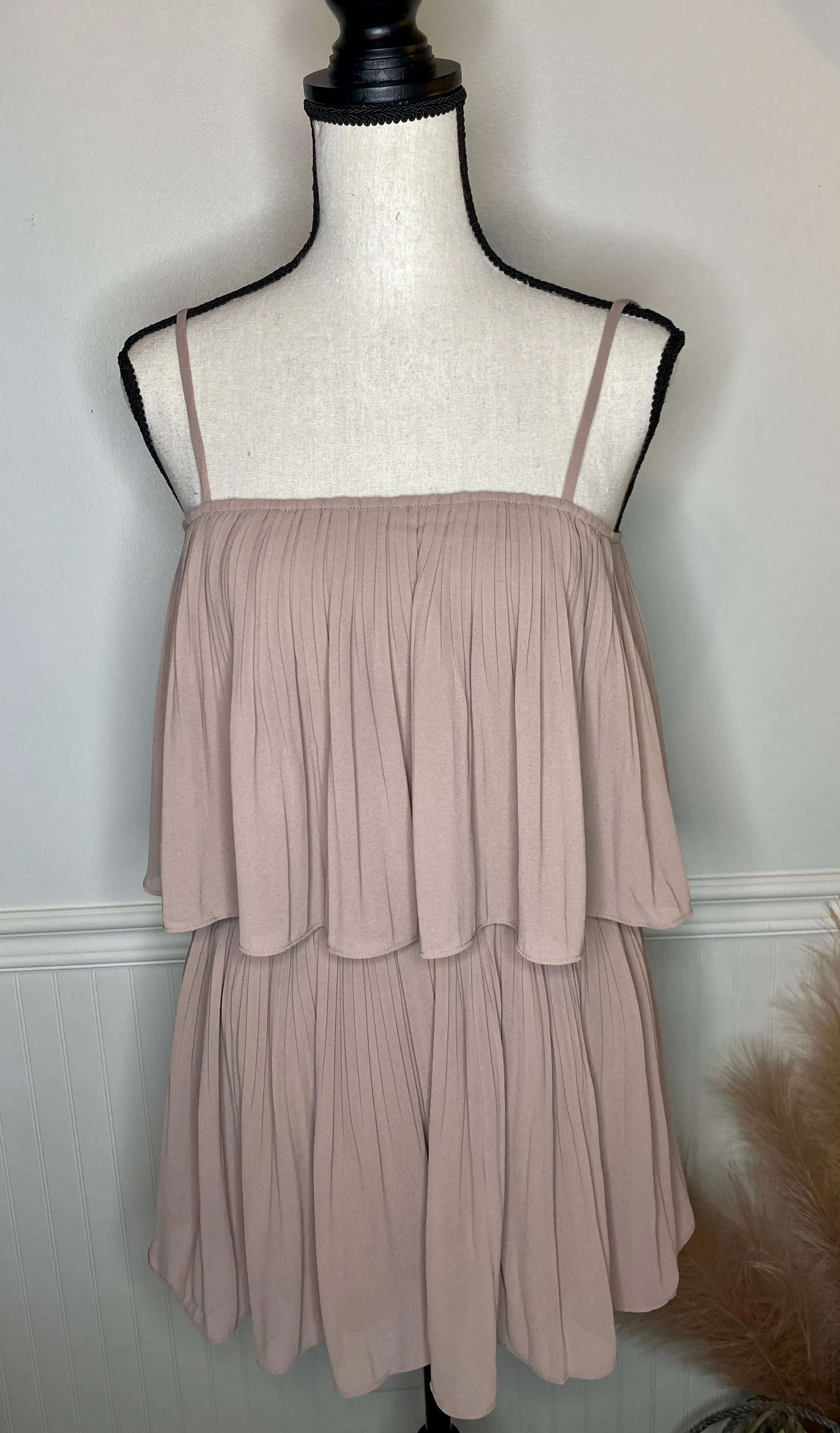 Pleasantly Pleated Romper