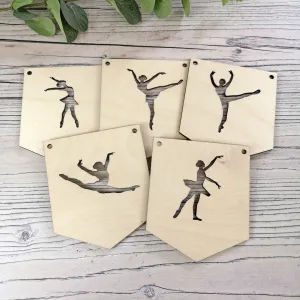Plywood Ballet Flag Bunting