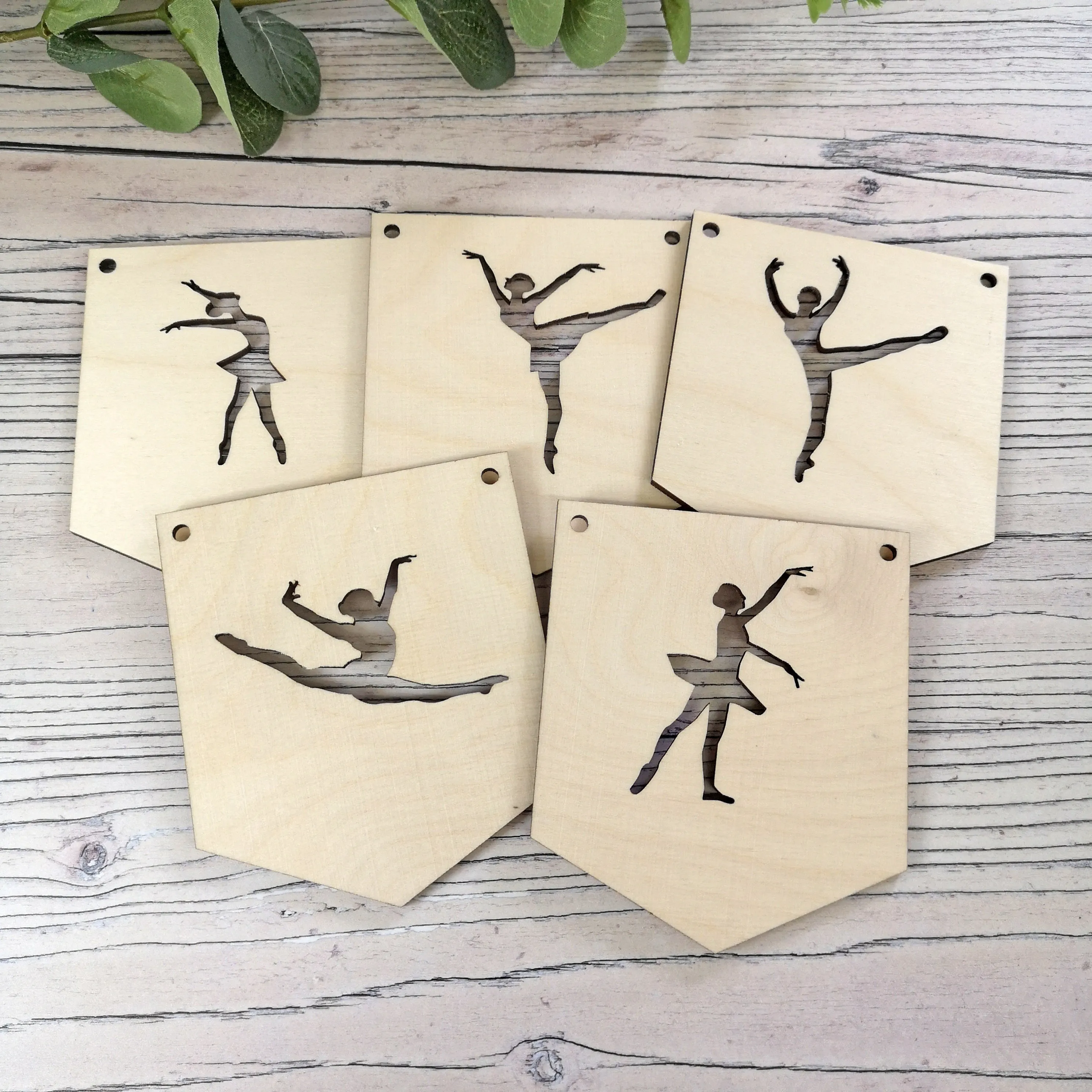 Plywood Ballet Flag Bunting