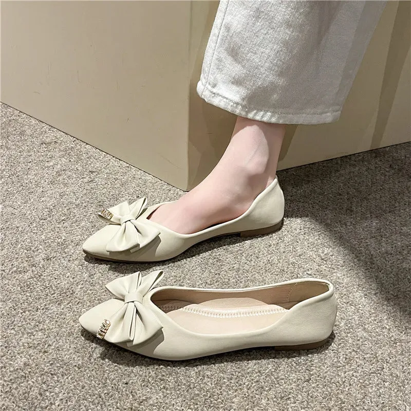 Point Toe Flats Slip-Ons