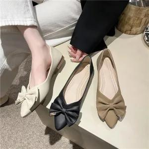 Point Toe Flats Slip-Ons