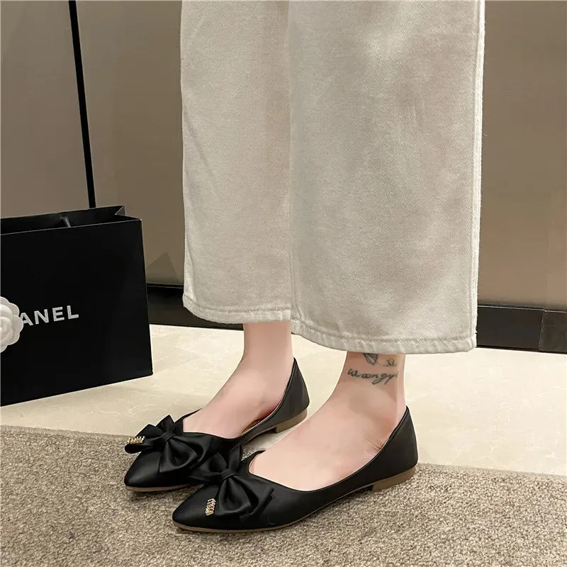 Point Toe Flats Slip-Ons