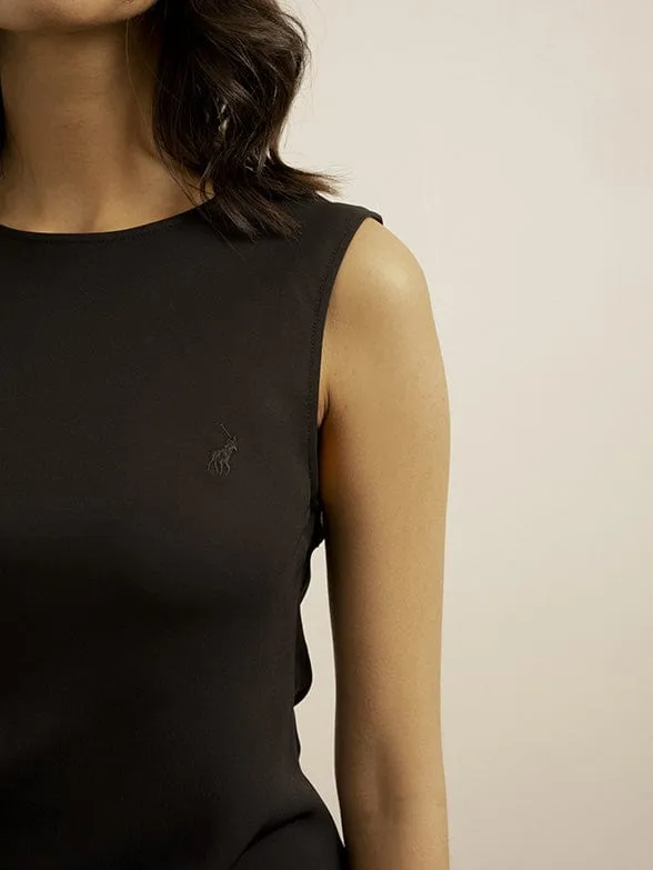Polo Fitted  Short Sleeve Black