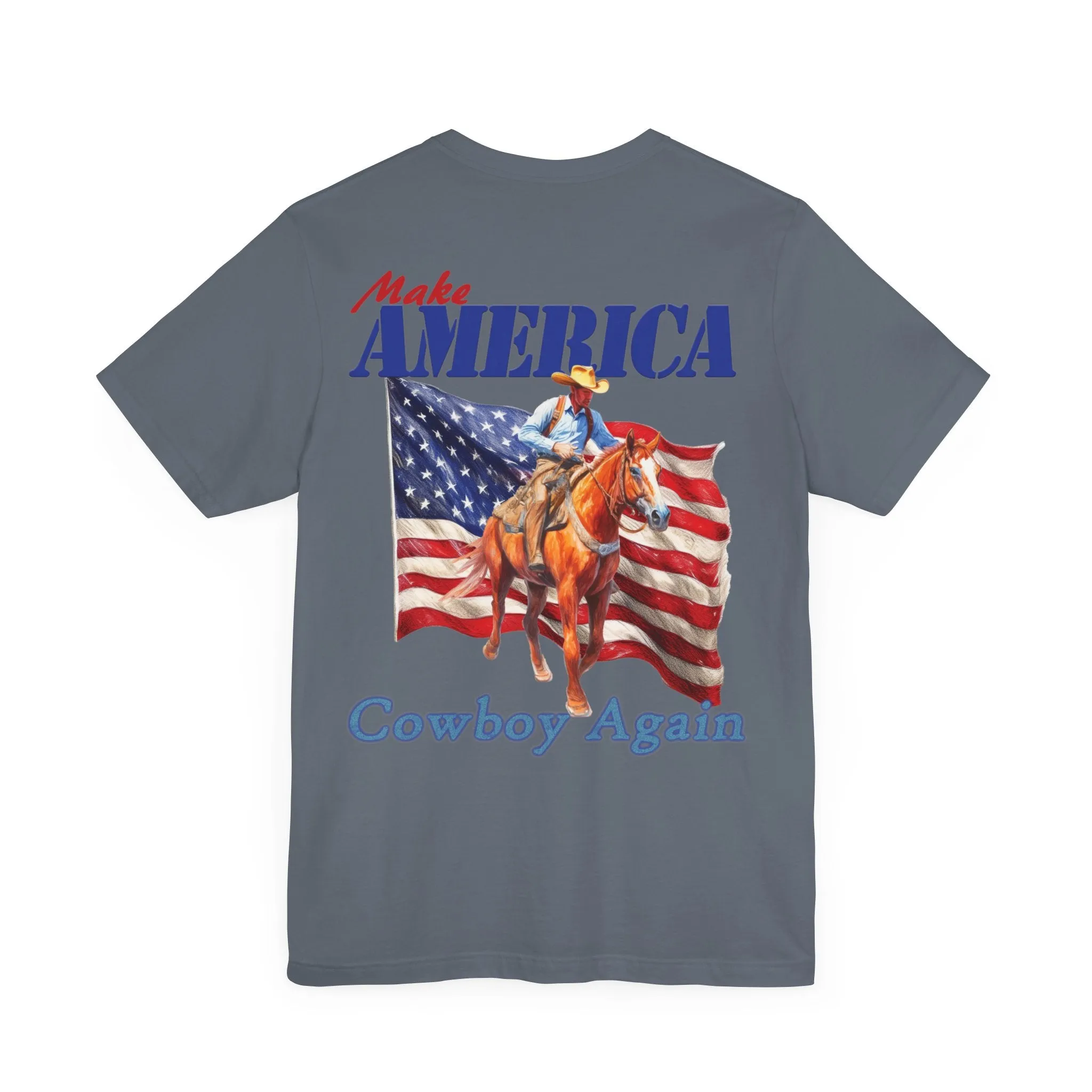 Printif-AI-ed Men's Make America Cowboy Again Premium Tee