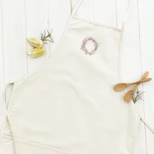 Purple Spring Wreath - Women's Apron